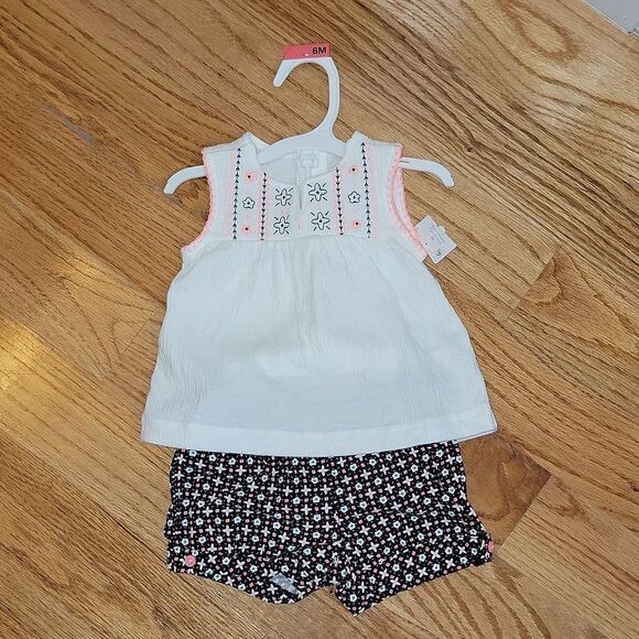 Carter's Just One You Two Piece Outfit Girls Size 6 Months - Picture 1 of 7